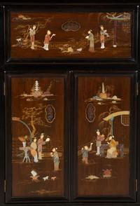 A Chinese Black and Brown Lacquer Bar — 20th Century