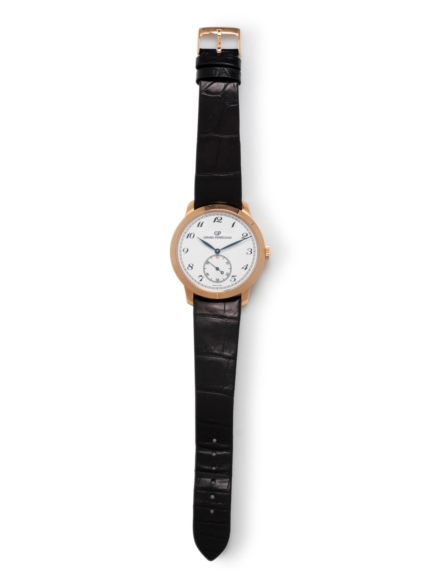 GIRARD-PERREGAUX, REF. 49534 18K ROSE GOLD '1966 SMALL SECONDS' WATCH