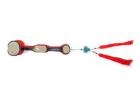 A Pale Celadon Jade Inset Rosewood Ruyi Scepter