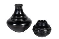 Miniature Blackware Pottery Jars