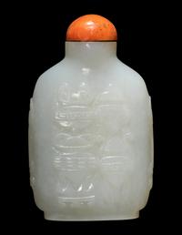 A Chinese Carved Jade Snuff Bottle