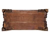 A Rare Federal Carved Butternut or Walnut Peaked Pediment Tall Chest