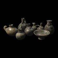 Seven Chimu Blackware Vessels