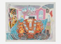 David Hockney (British, b. 1937), Tyler Dining Room (from Moving Focus)