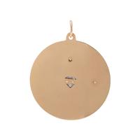 YELLOW GOLD AND DIAMOND CLOCK CHARM