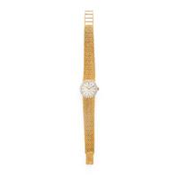 Omega, Yellow Gold and Diamond Watch