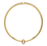 A Yellow Gold and Diamond Slide Pendant/Necklace, 29.90 dwts.