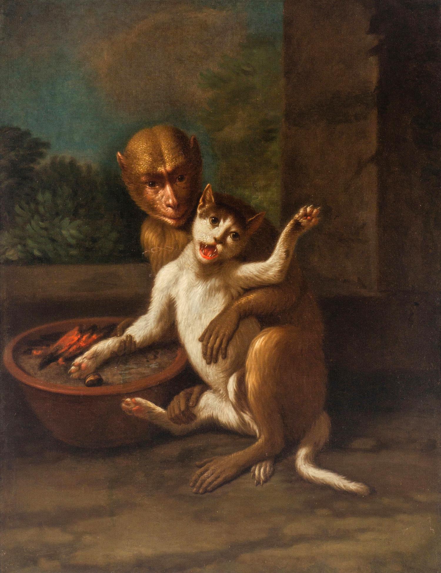 A Fable from Aesop: the Cat, the Monkey and the Chestnuts