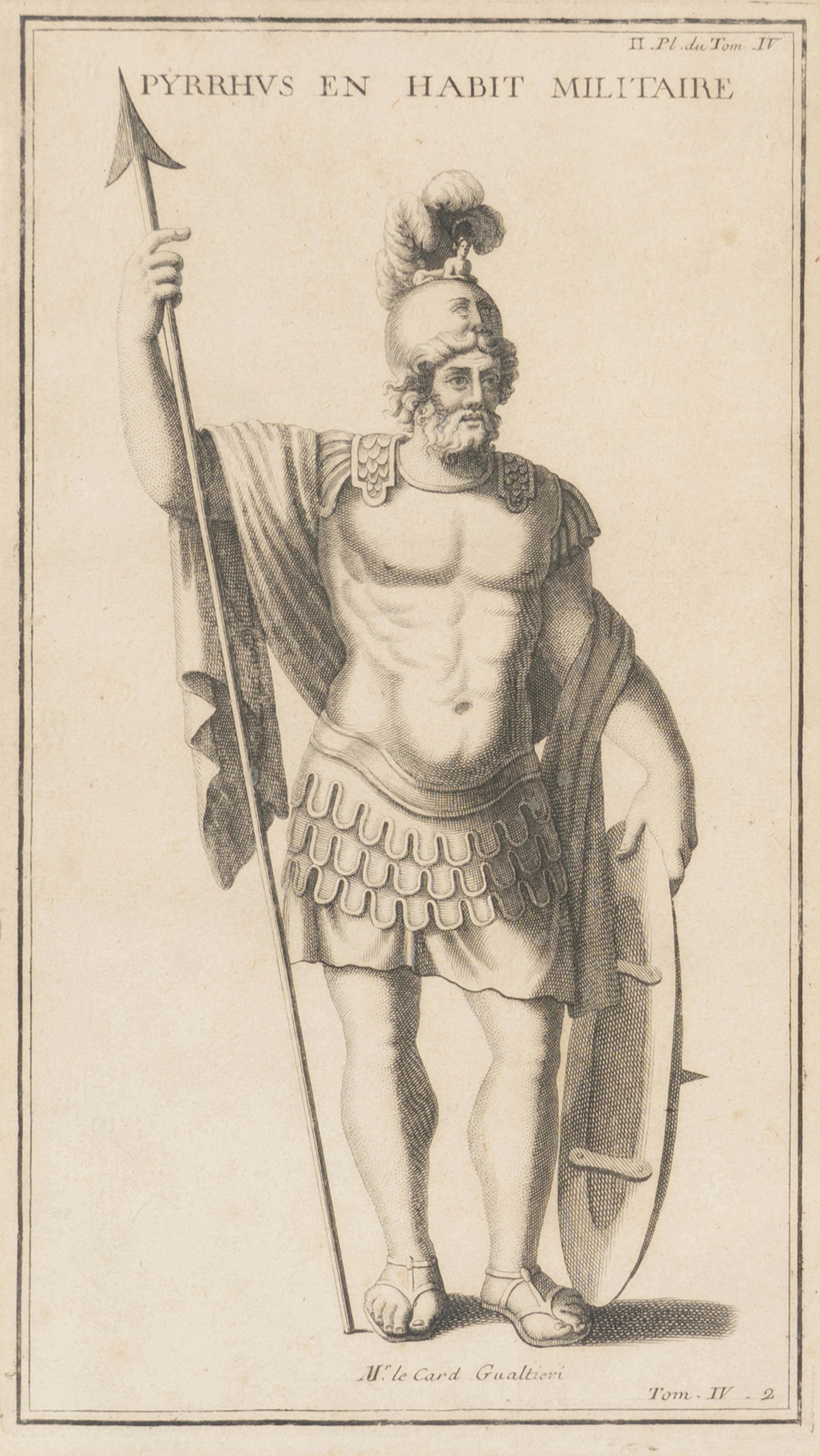 A Set of Six Copperplate Engravings Depicting Greek and Roman Soldiers
