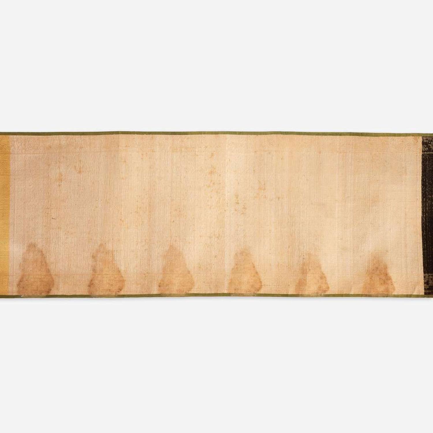 A Chinese brocade "edict" scroll 19th century