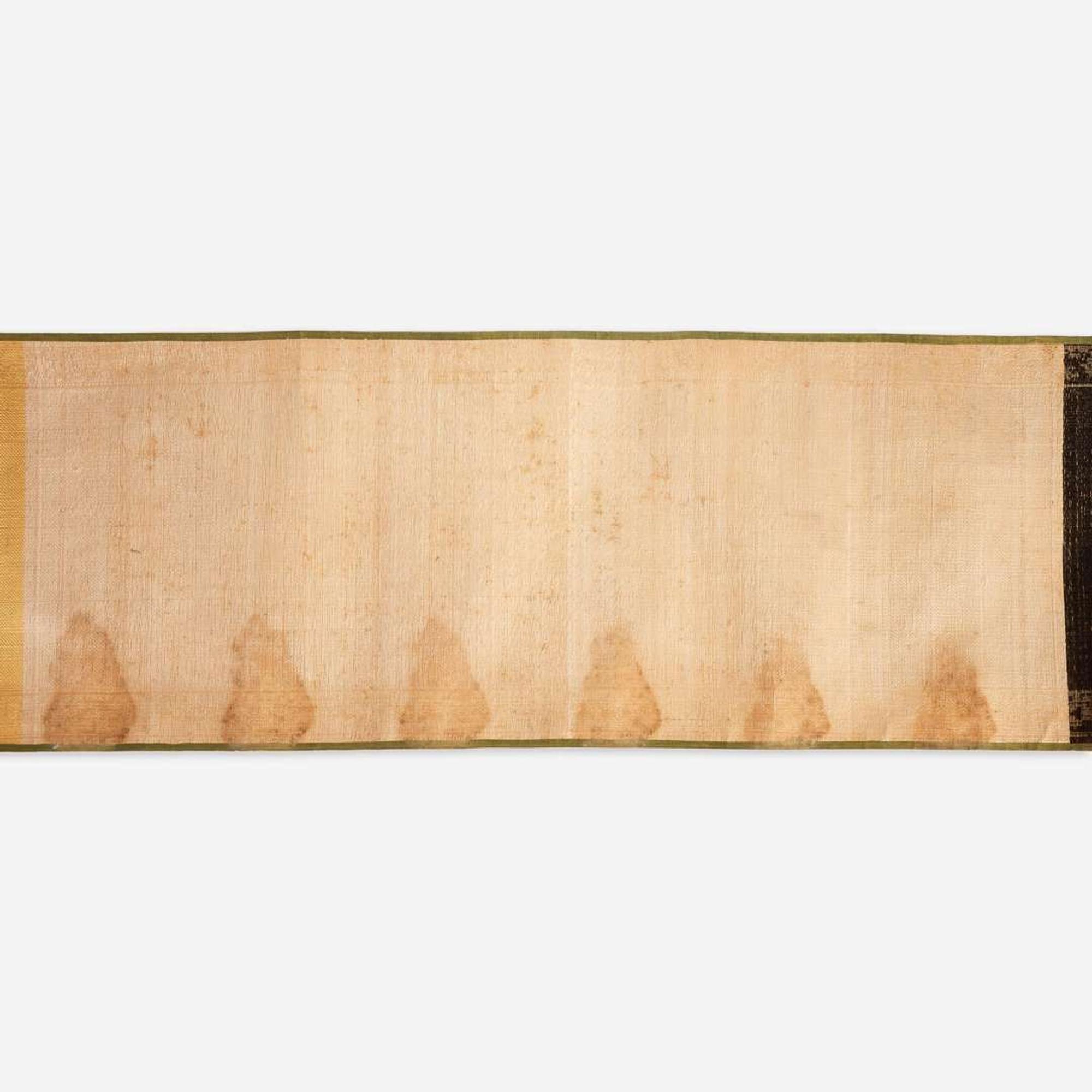 A Chinese brocade "edict" scroll 19th century