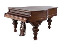 A Chickering & Sons Victorian Rosewood Parlor Grand Piano