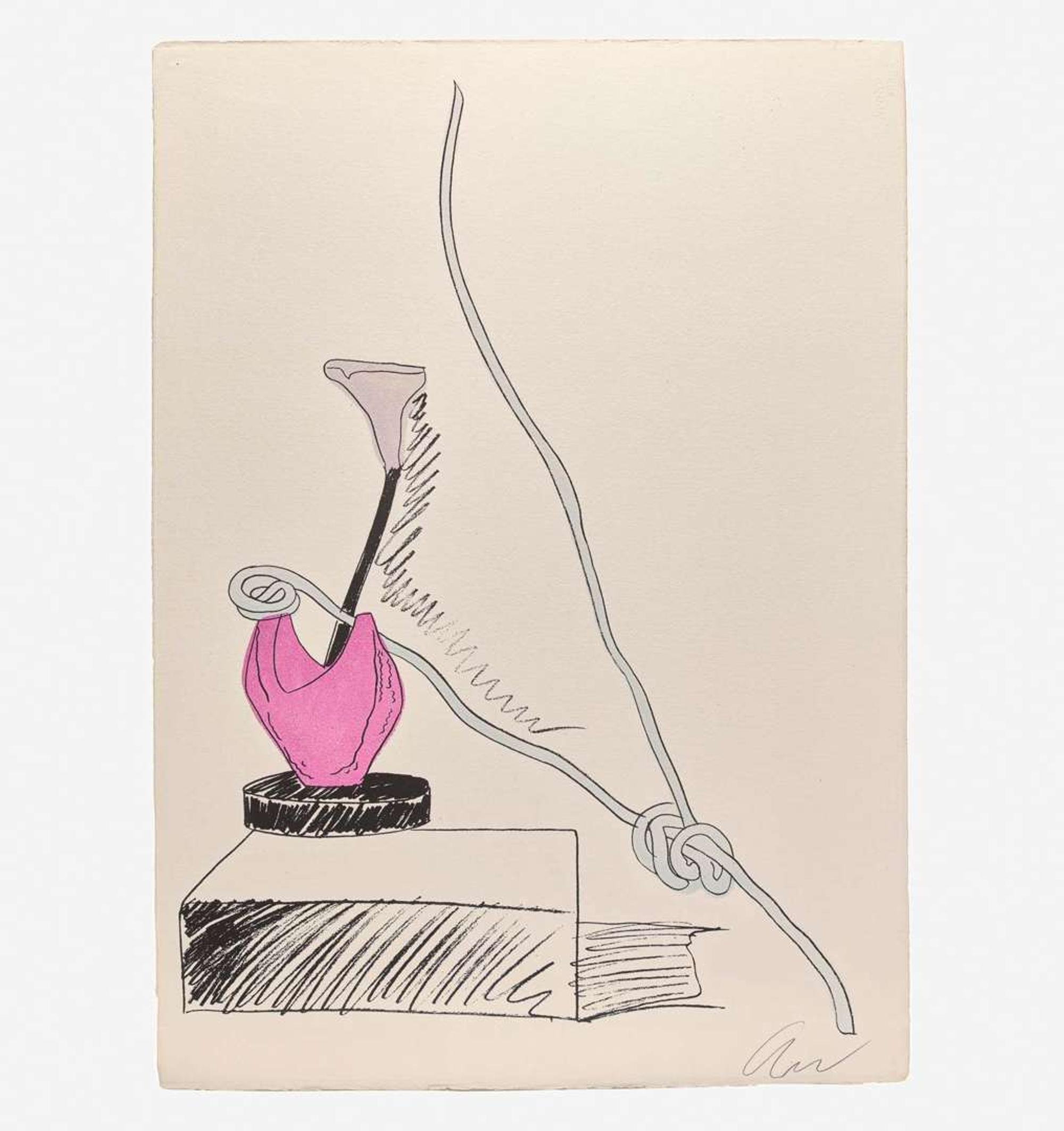 Andy Warhol (American, 1928-1987) Flowers (handcolored)