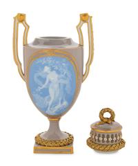 A Meissen Pate-sur-Pate Porcelain Potpourri Vase