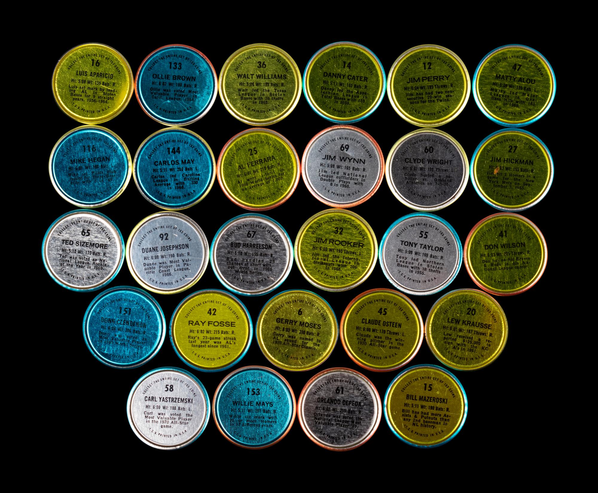 A Group of Over 1,000 Early 1970s Topps Baseball Cards, Coins and Posters Including Multiple Hall of Famers and Stars,