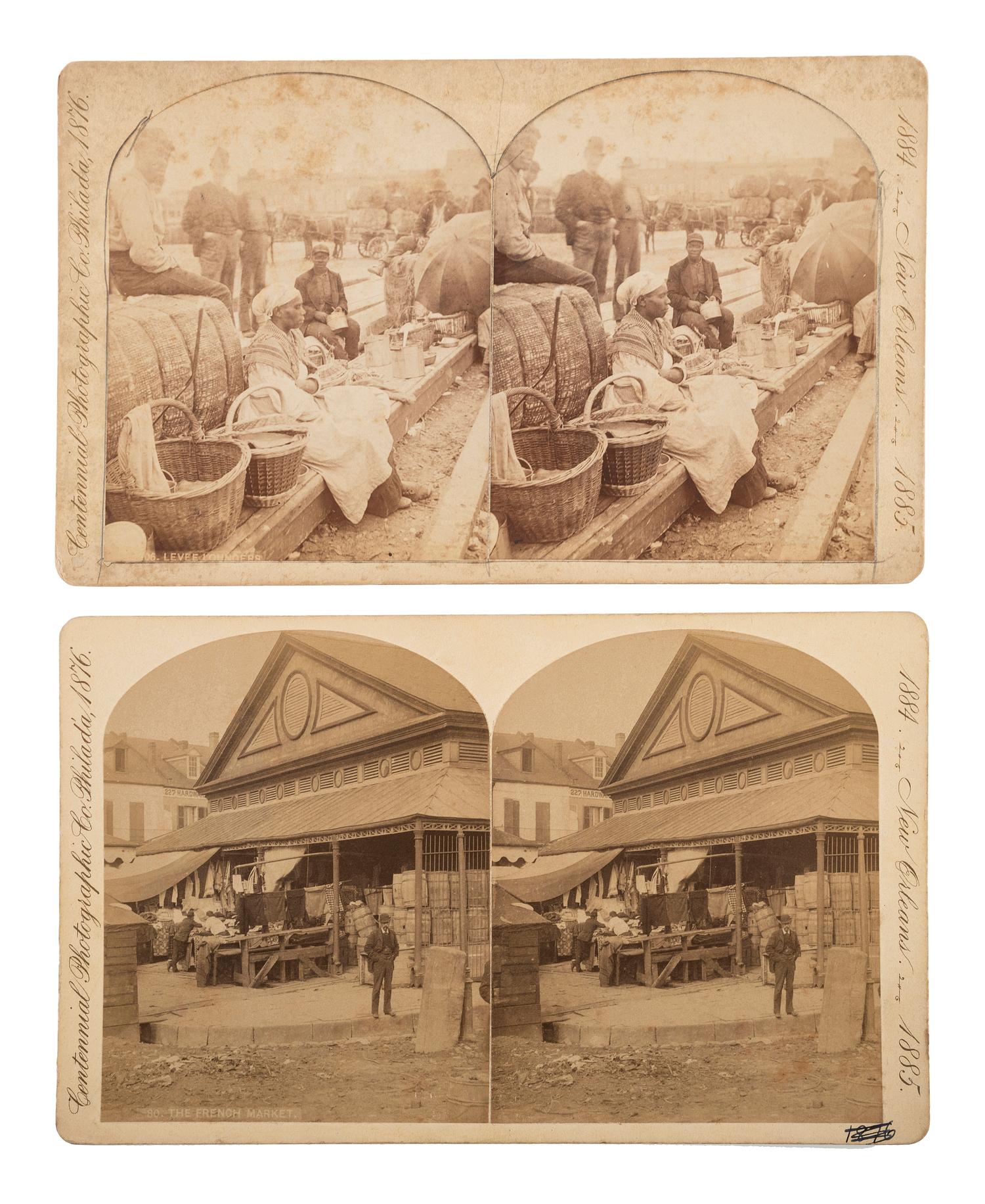 [EARLY PHOTOGRAPHY]. WILSON, Edward Livingston (1838-1903). An extensive collection of stereoviews documenting the World's Industrial and Cotton Centennial Exposition in New Orleans. Philadelphia: Centennial Photographic Company, 1884-1885.