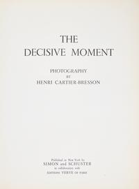 [Photography] Cartier-Bresson, Henry. Group of 2 Titles