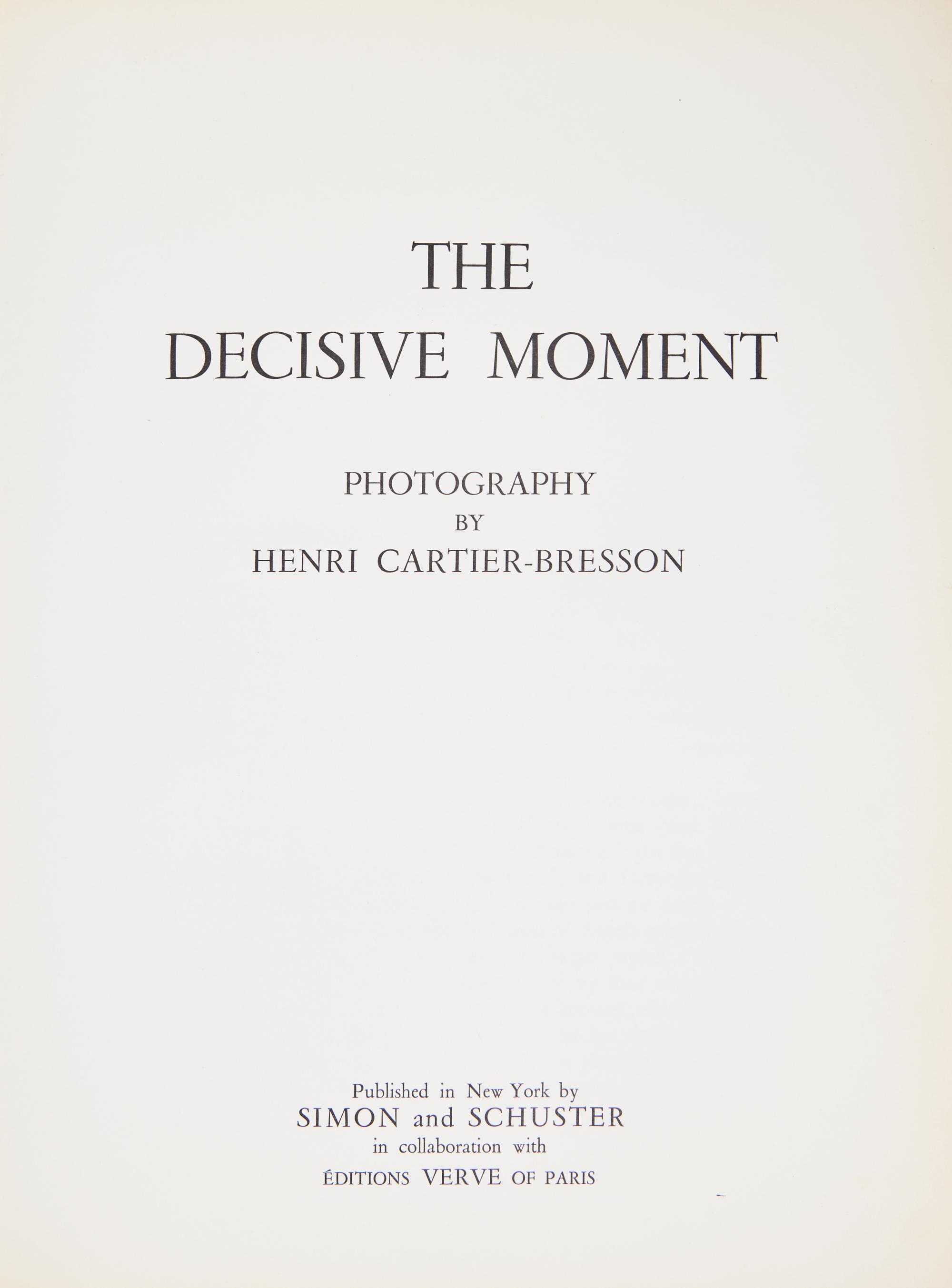 [Photography] Cartier-Bresson, Henry. Group of 2 Titles