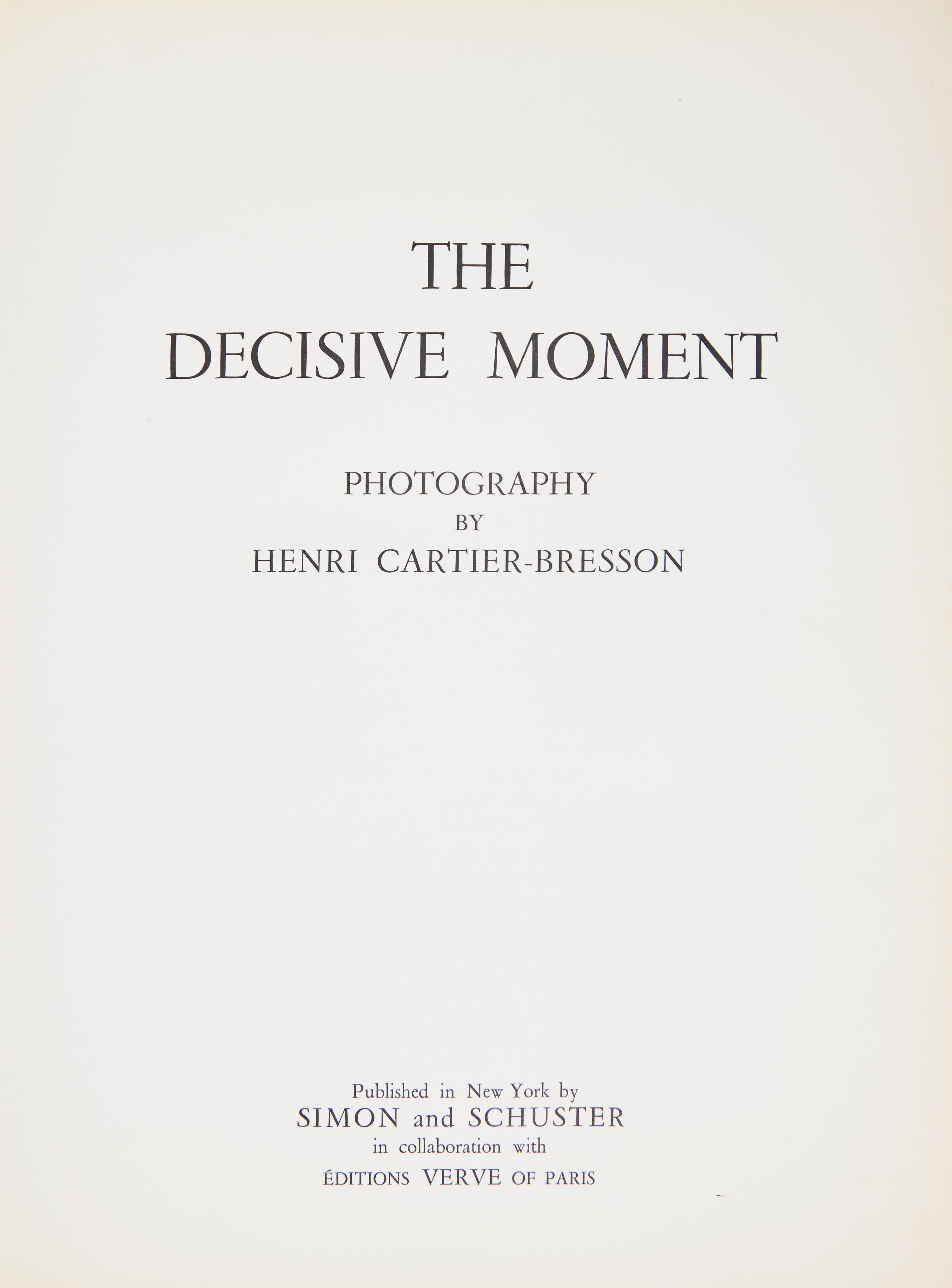 [Photography] Cartier-Bresson, Henry. Group of 2 Titles