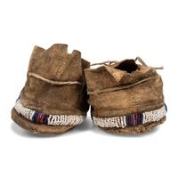 Cheyenne Beaded Hide Moccasins