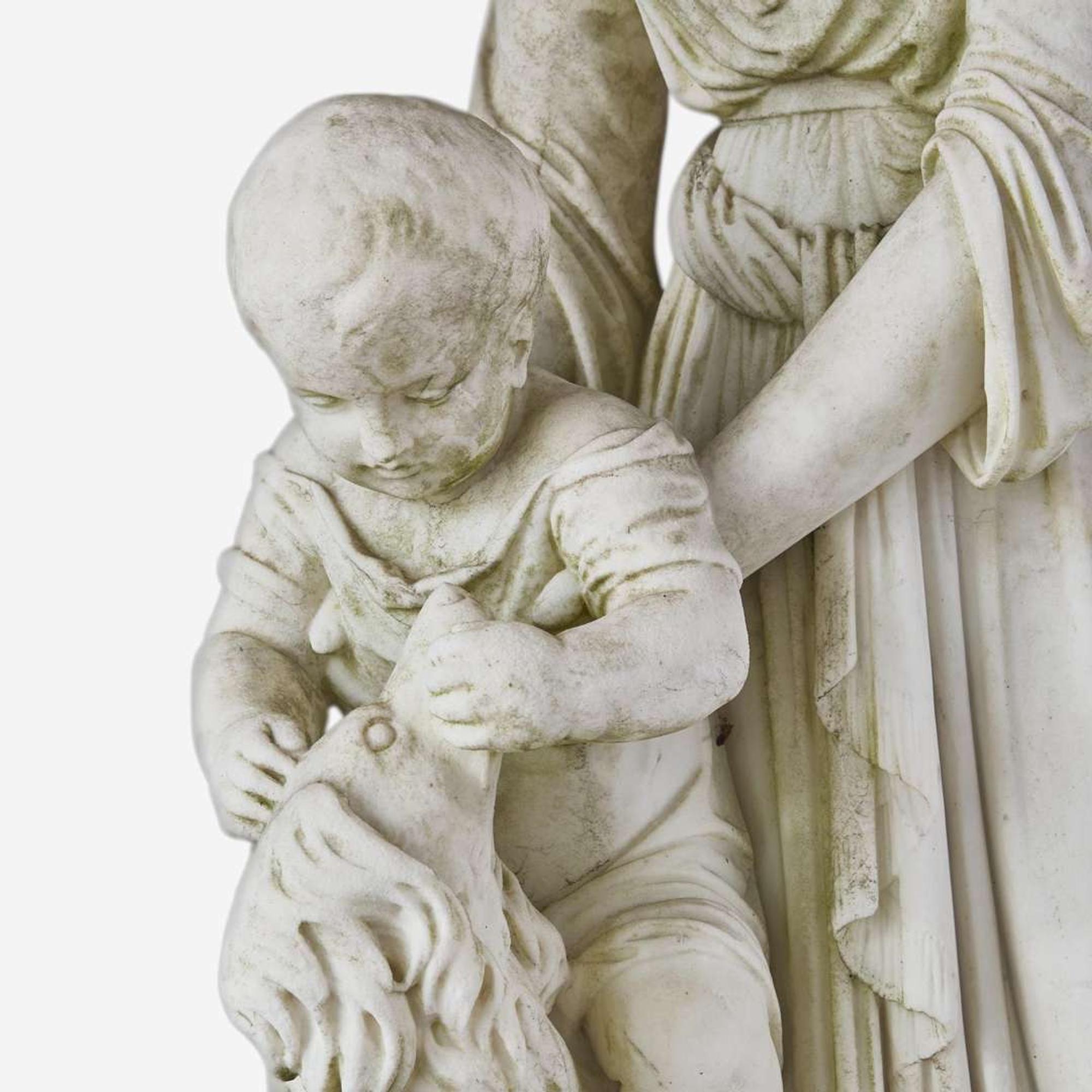 Italian School 19th century Mother with Child and Spaniel