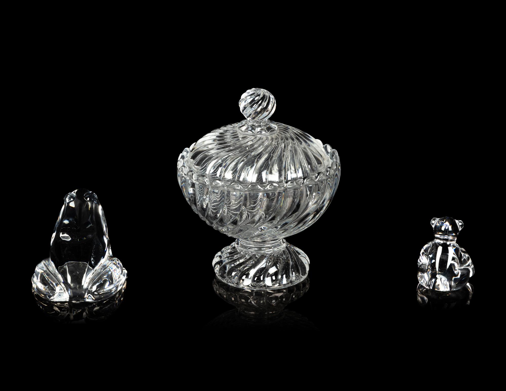 Three Baccarat Glass Articles