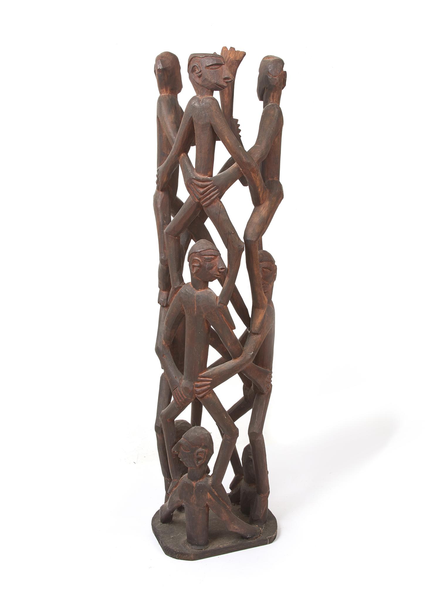 Two Asmat Spiral Figures