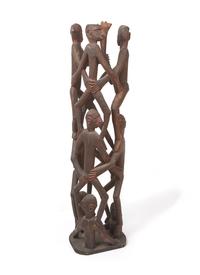 Two Asmat Spiral Figures