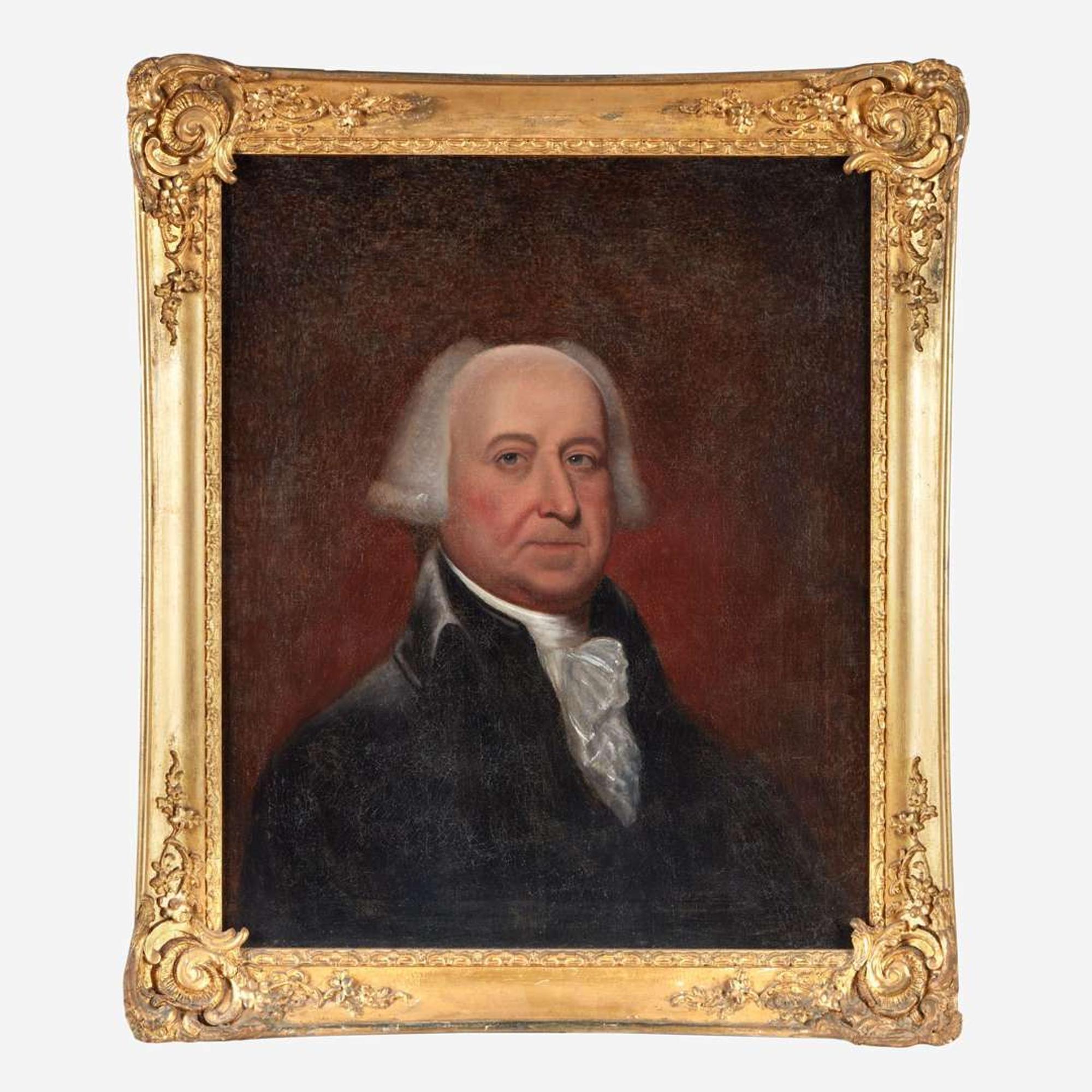 Attributed to Edward Savage (1761-1817) Portrait of President John Adams (1735-1826), early 19th century