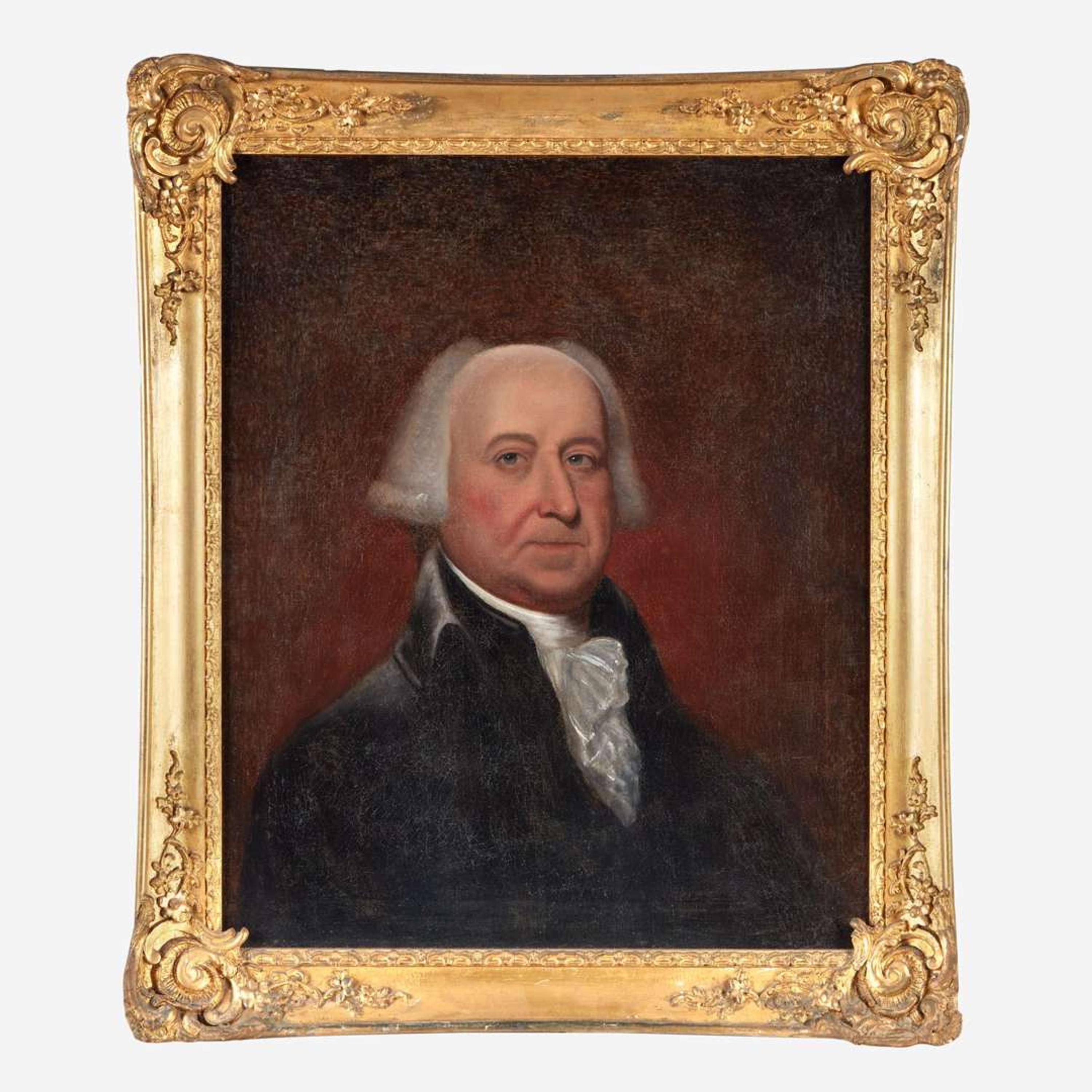 Attributed to Edward Savage (1761-1817) Portrait of President John Adams (1735-1826), early 19th century