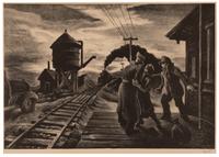Thomas Hart Benton (American, 1889-1975) — Morning Train , 1943