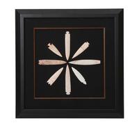 Four Framed Groups of Arrowheads Height 17 1/4 x width 17 1/4 inches (each)