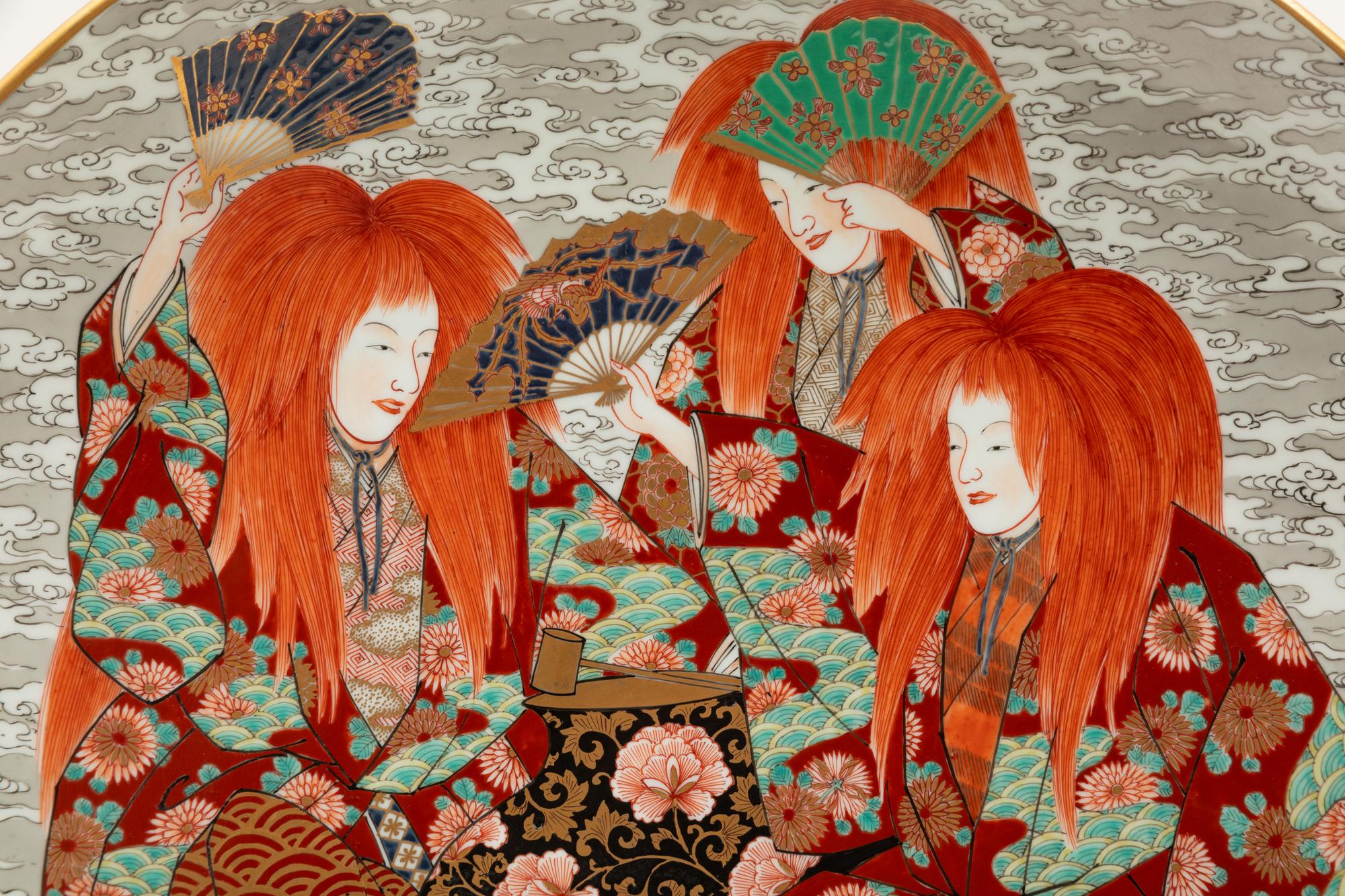 Eight Japanese Cloisonné Chargers