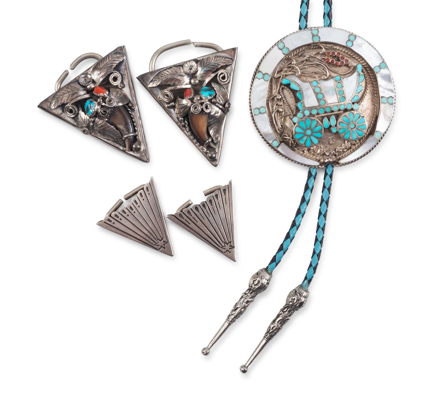 Navajo and Zuni Western Wear Jewelry Items