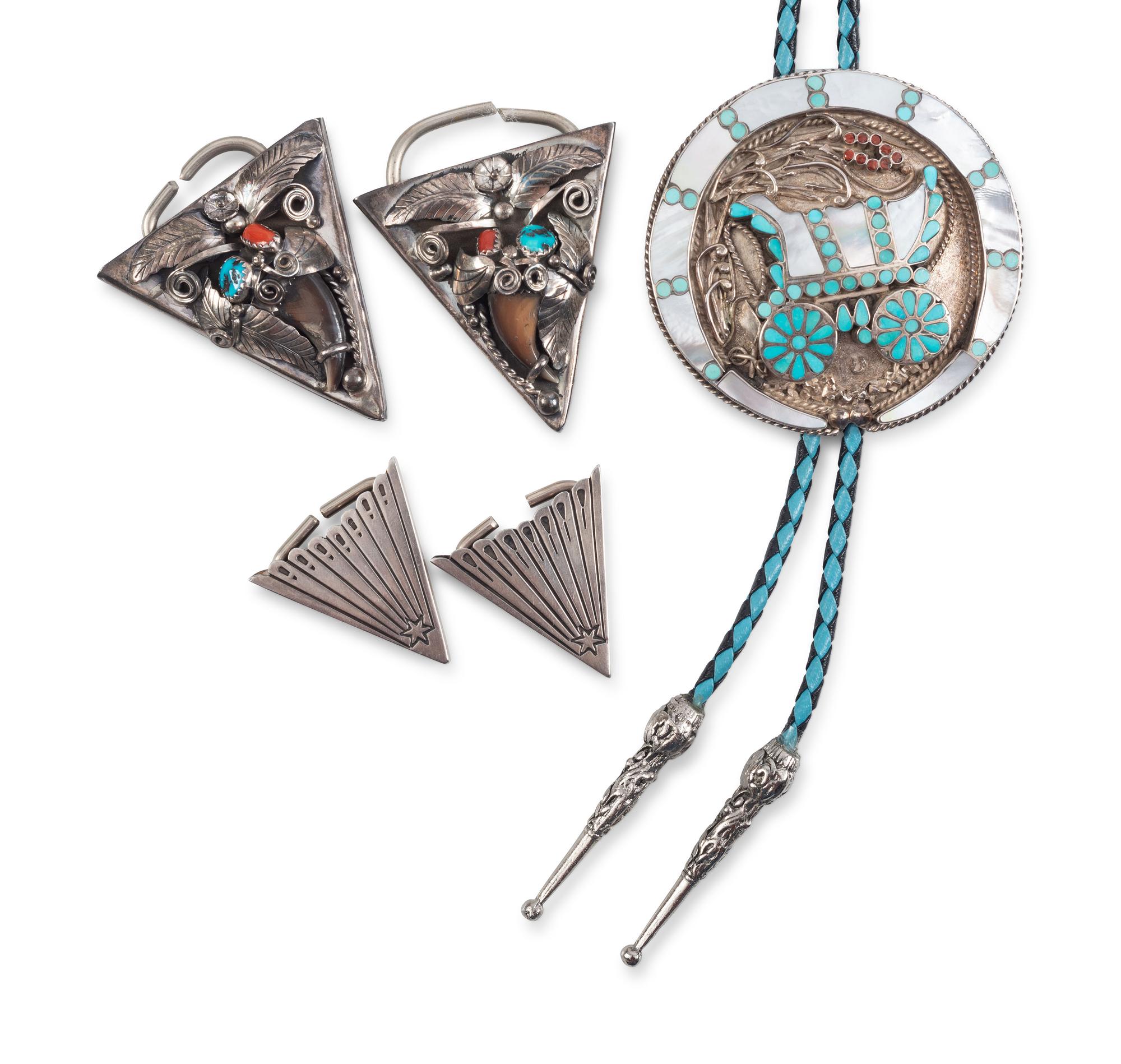 Navajo and Zuni Western Wear Jewelry Items