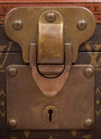 Louis Vuitton Alzer 50 Hard Side Suitcase in Monogram Canvas, Mid 20th Century