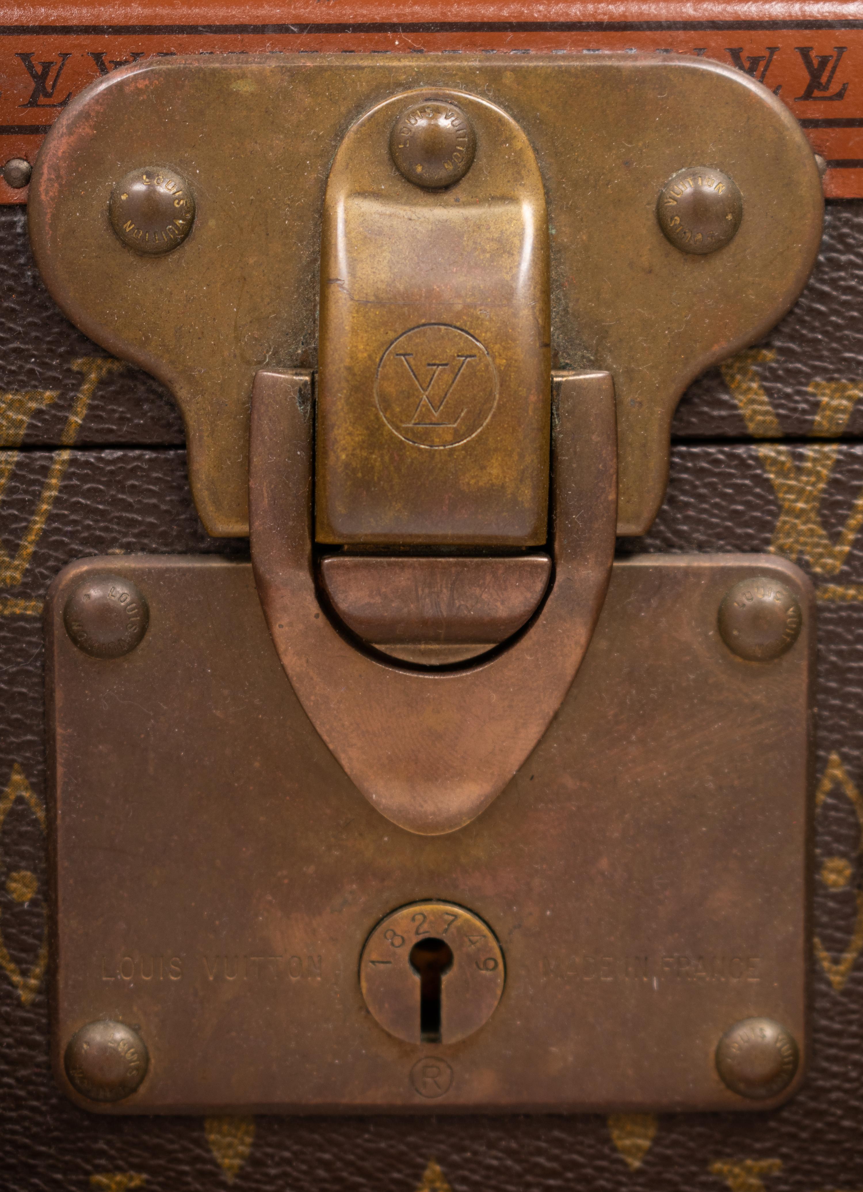 Louis Vuitton Alzer 50 Hard Side Suitcase in Monogram Canvas, Mid 20th Century
