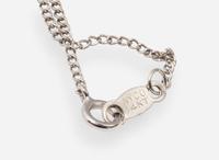 A Set of 14K White Gold and Diamond Earrings and Necklace
