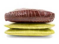 Two Designer Alligator Bags: One Lana Marks Clutch and One Bottega Veneta Clutch