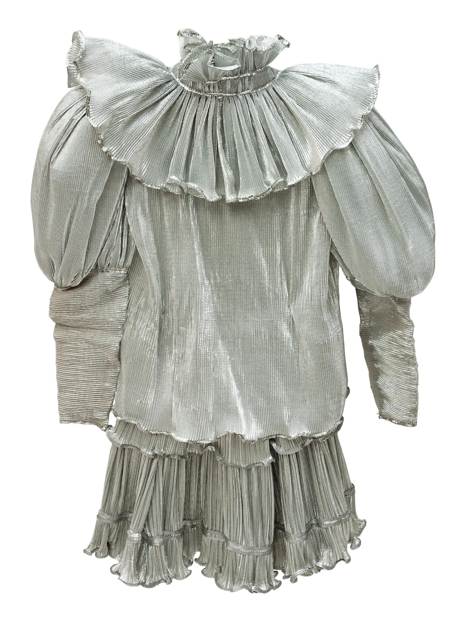 Three Crimped Metallic Organza Rodeo Costume Tops