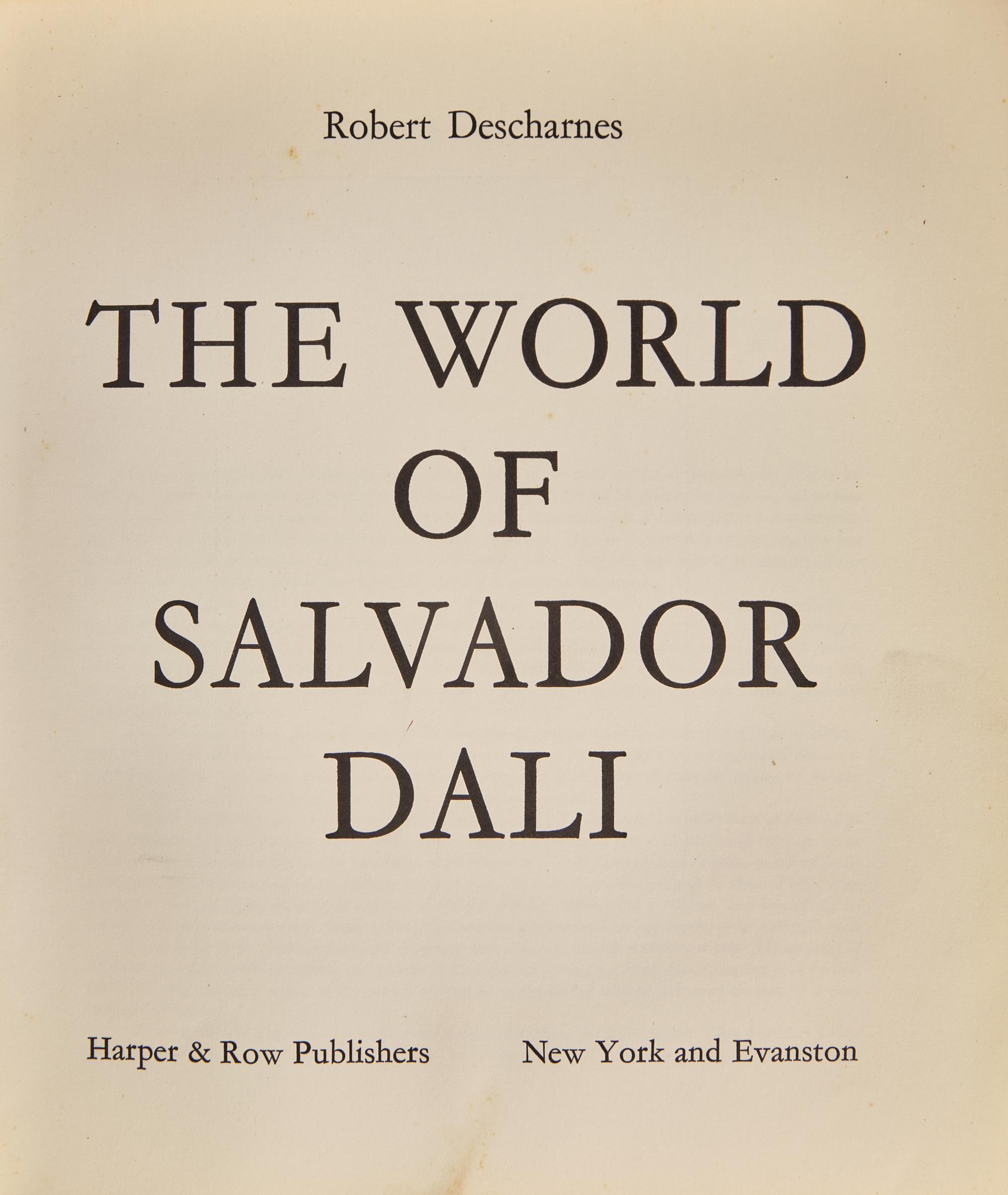 [Art] [Dali, Salvador] Descharnes, Robert. The World of Salvador Dali