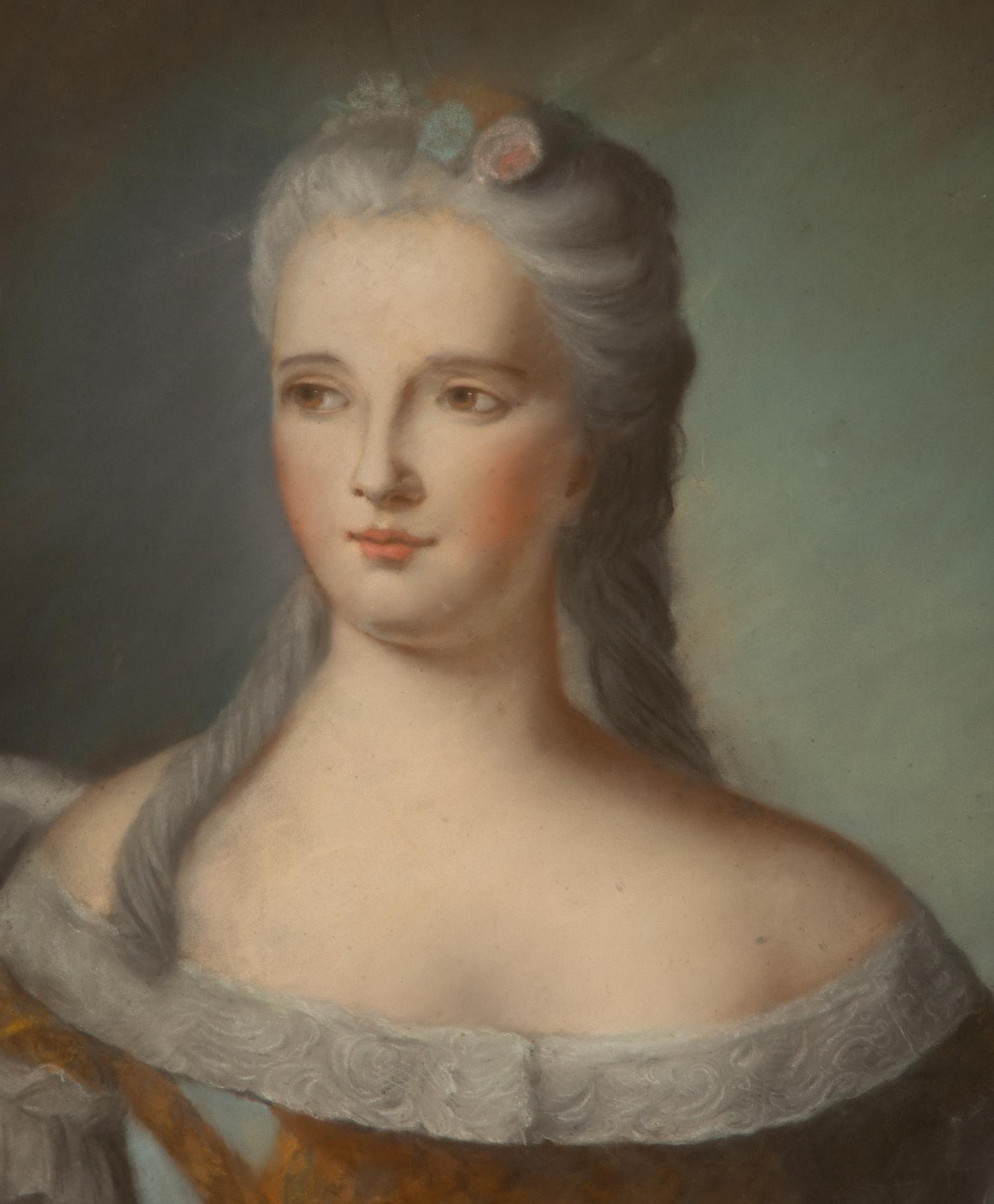 Portrait of a Lady with a Fan, Circa 1830
