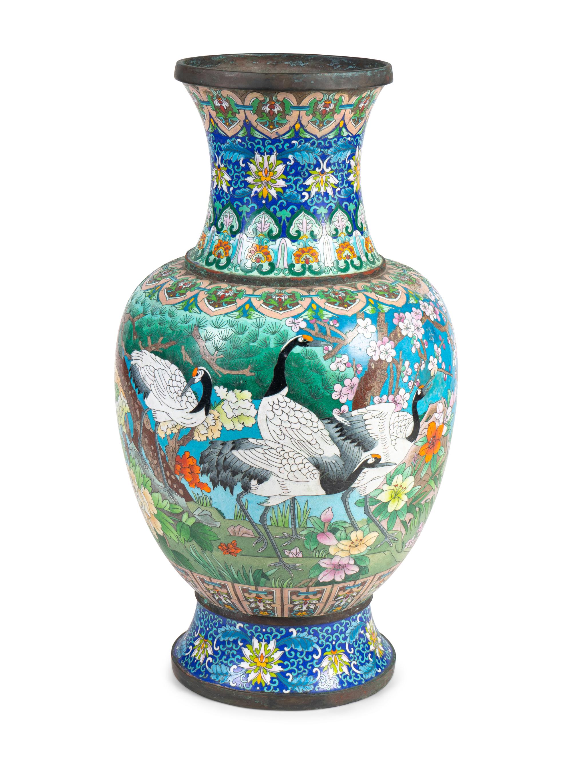 A Monumental Chinese Cloisonné Vase — 19TH/20TH CENTURY