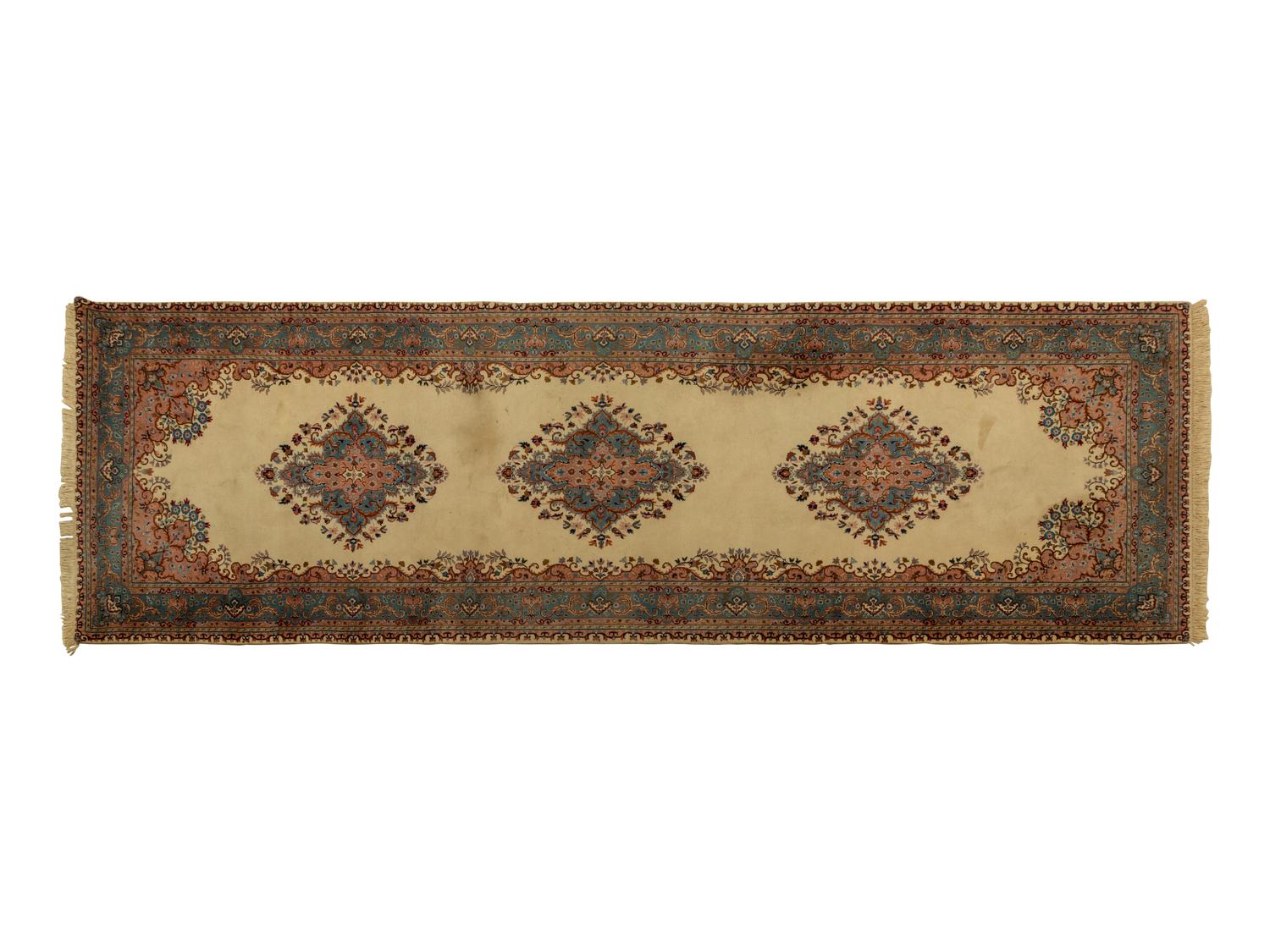 An Indian Persian Design Wool Gallery Rug