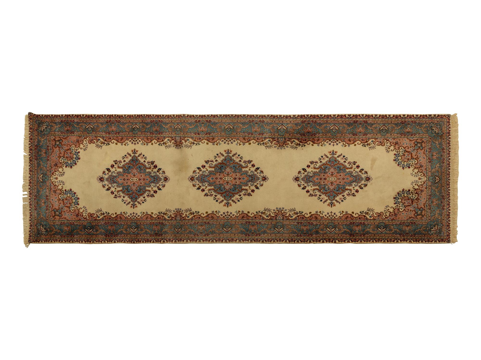 An Indian Persian Design Wool Gallery Rug