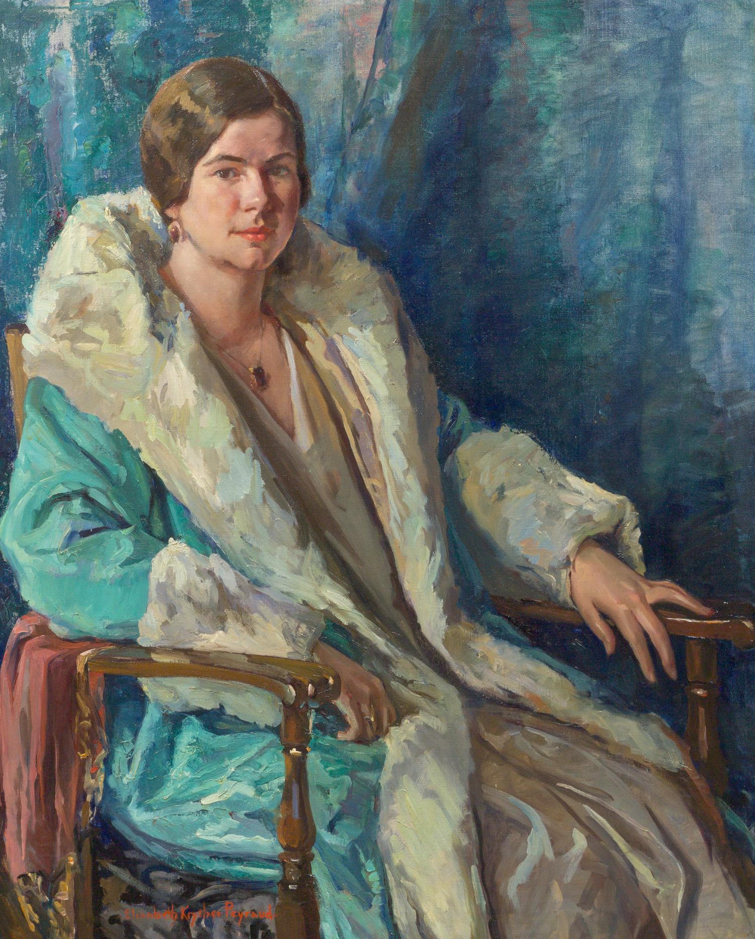 Elizabeth Krysher Peyraud, (American, 20th century), Portrait of Bertha Alling