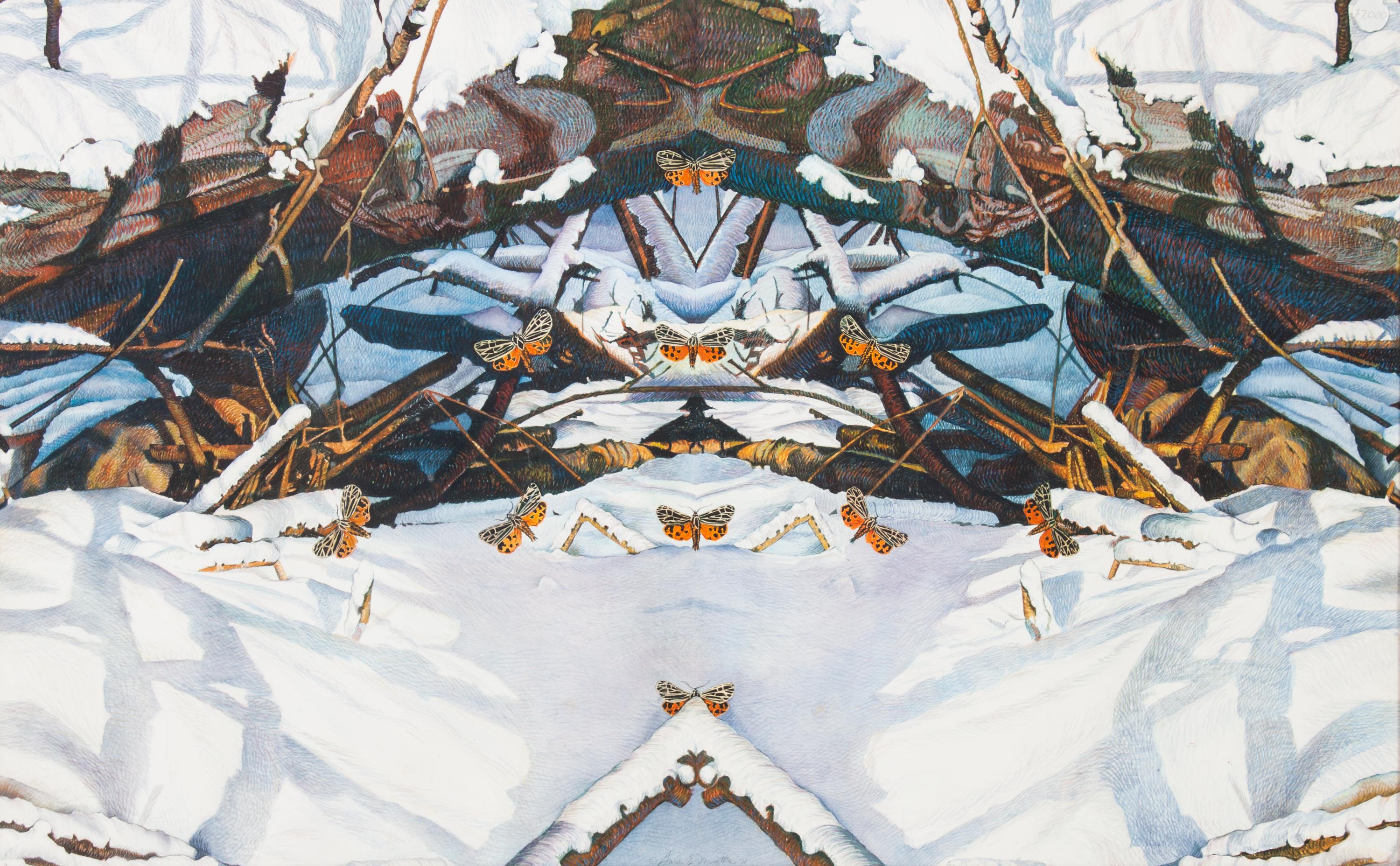 Anne Miotke, (Wisconsin, b. 1943), Butterflies in the Snow and Passage and Renaissance, 1979