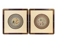 Two Chinese Framed Embroideries