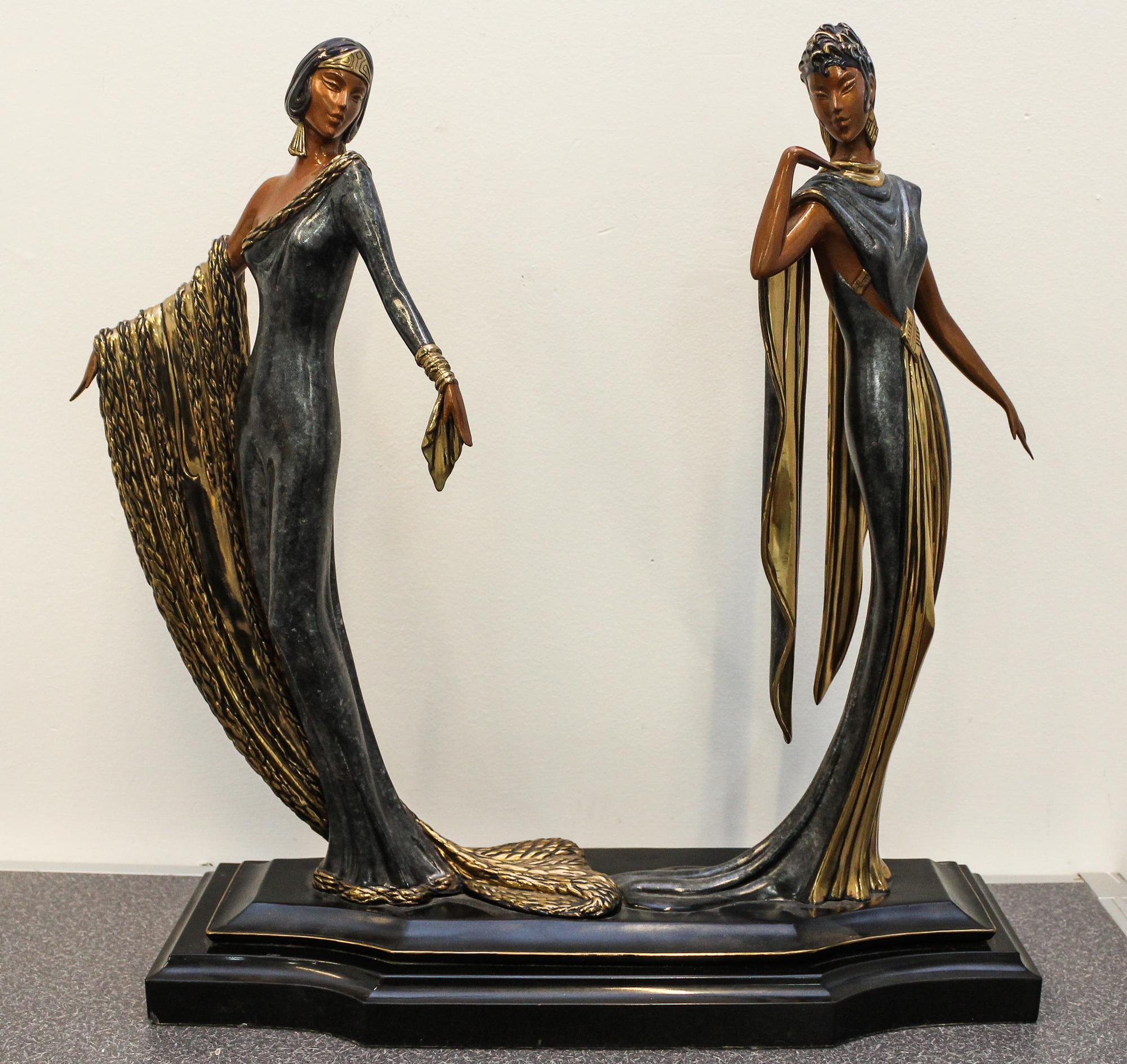 Erte (Romain de Tirtoff), (Russian/French, 1892-1990), Duetto