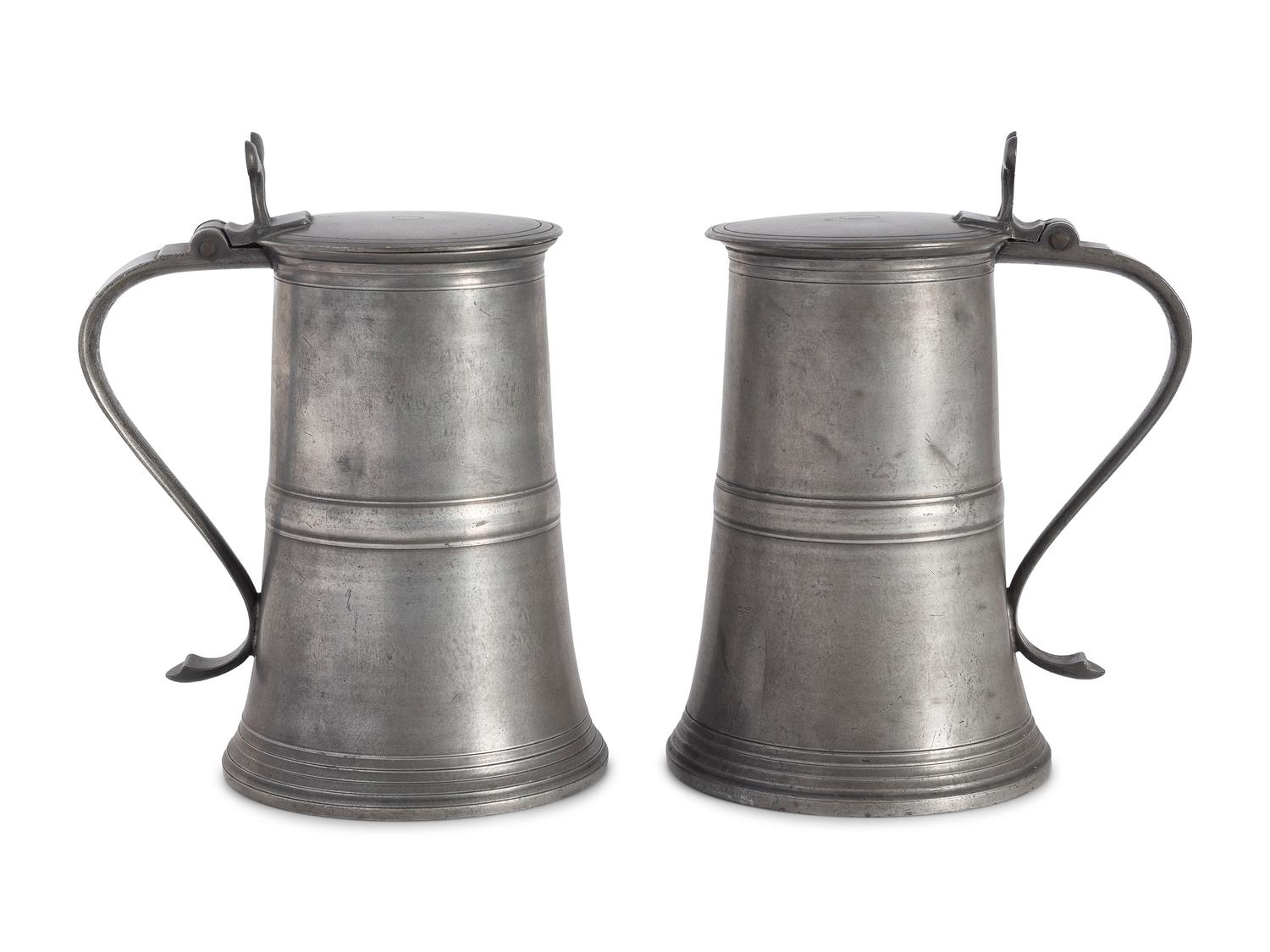 Three English Pewter Table Articles
